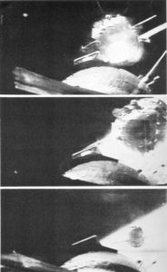 Кадры расстыковки КК «Аполлон» и «Союз-19»