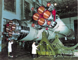 Двигатели РД-107 и РД-108 на ракете Р-7