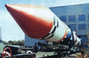 Вариант ракеты 11К65М на технической позиции