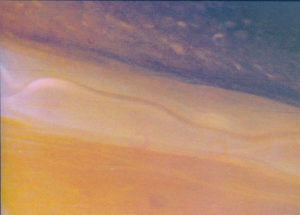 Облачный покров северного полушария Сатурна