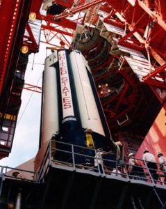 РН «Сатурн-1Б» с КК «Аполлон-7» на старте