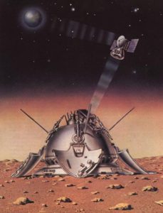 Организация передачи информации с СА аппаратов «М-71» с Землёй через орбитальный отсек на орбите спутника Марса