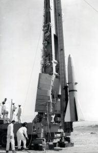 Прототипы противоспутниковых ракет запускались и с наземных установок (фото противоспутниковой ракеты Caleb)