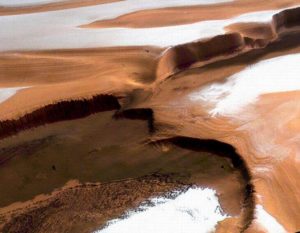 Полярные районы Марса (фото, полученное КА «Марс Экспресс»)